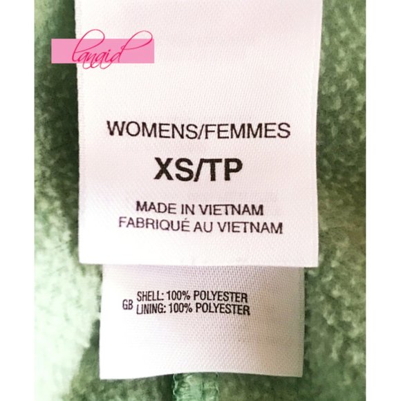 The North Face TKA 100 Full Zip Fleece Jacket Lime Green Fuzzy Teddy Warm Coat - Picture 5 of 8